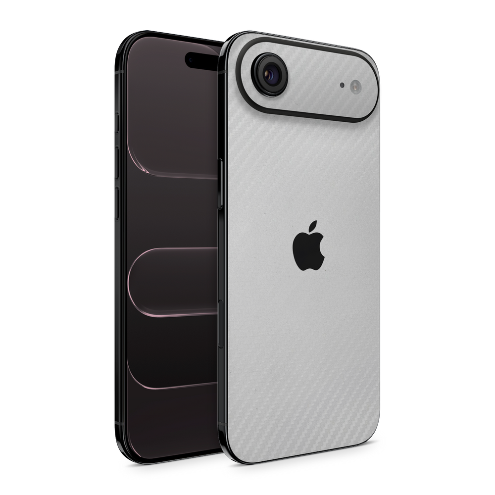 Apple Iphone 17 Air Essentials White Carbon Fiber Skin Wrap Cover