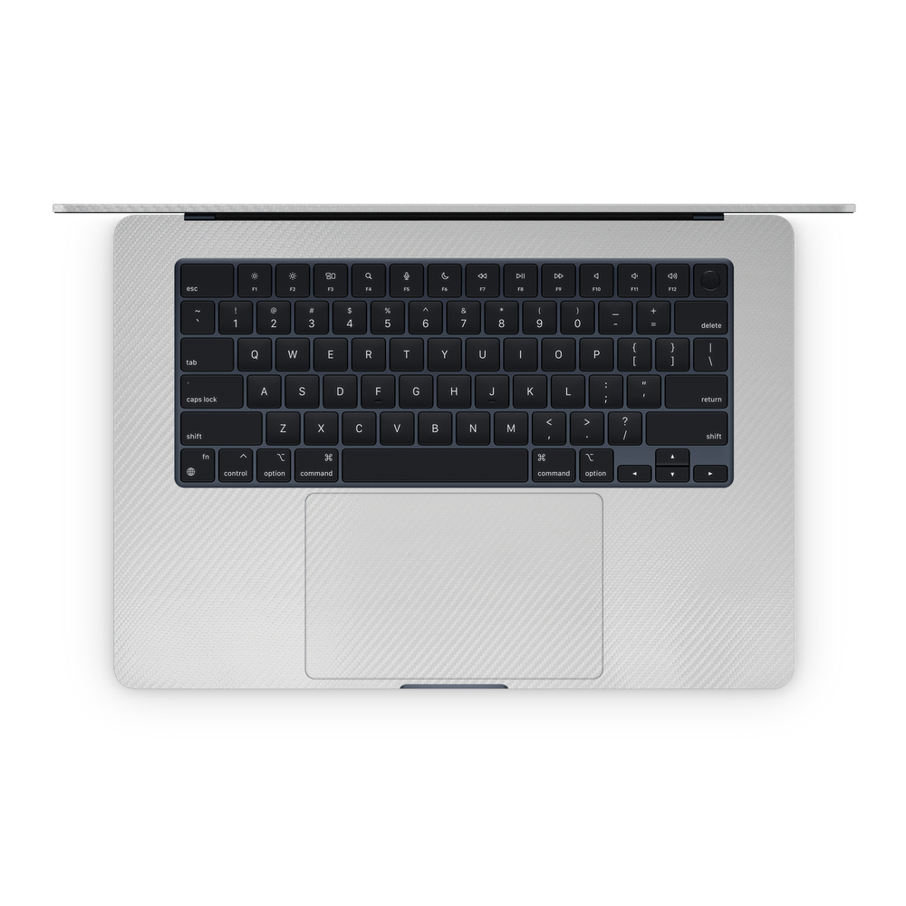 Apple Macbook Air 15 M2 Professional Interior White Carbon Fiber Skin Wrap Cover