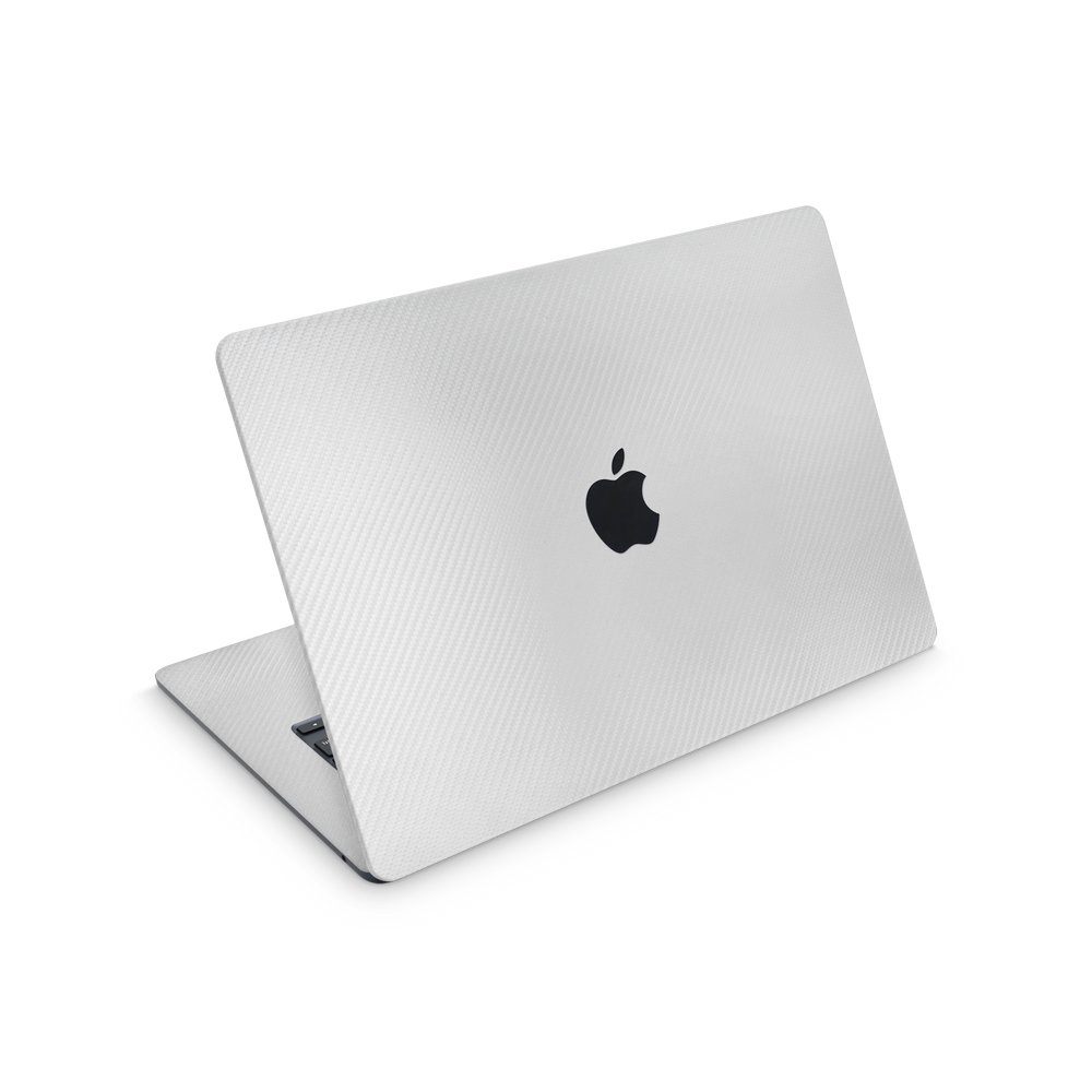 Apple Macbook Air 15 M2 Professional White Carbon Fiber Skin Wrap Cover