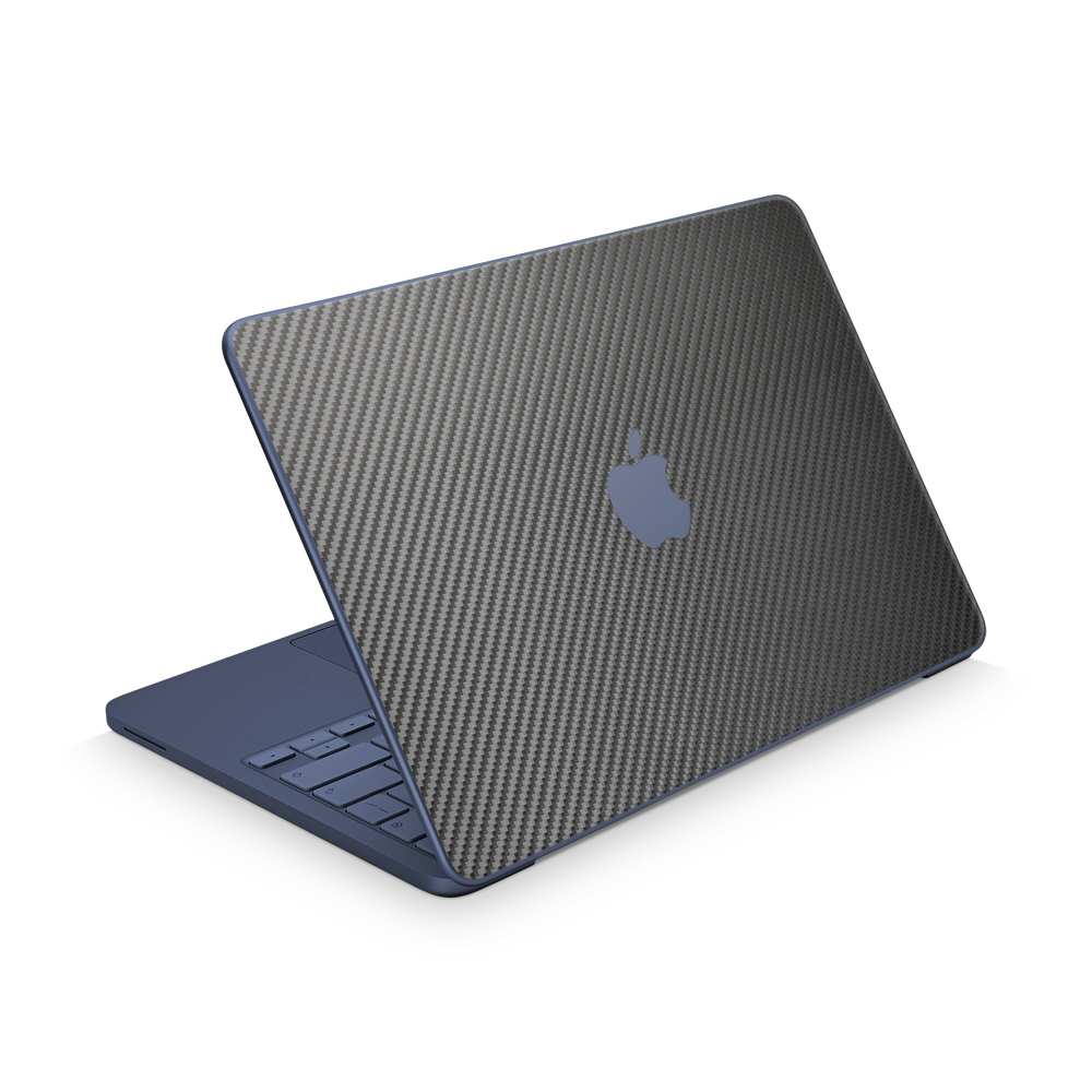 Apple Macbook Neo 13 2026 Essentials Black Carbon Fiber Skin Wrap Cover