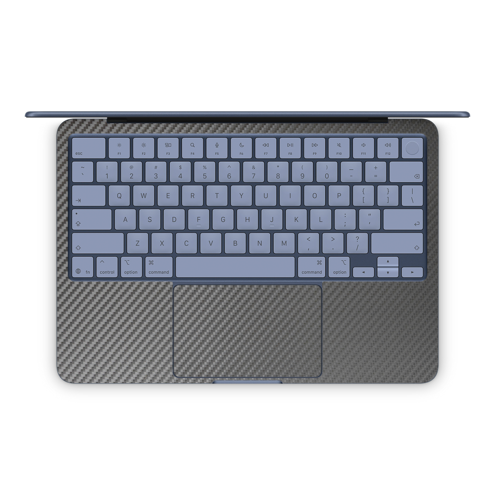 Apple Macbook Neo 13 2026 Professional Interior Black Carbon Fiber Skin Wrap Cover