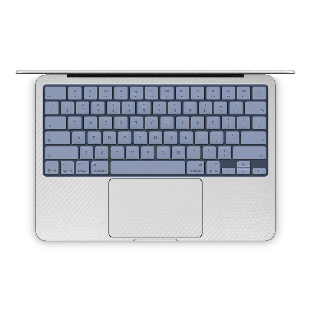 Apple Macbook Neo 13 2026 Ultimate Interior White Carbon Fiber Skin Wrap Cover