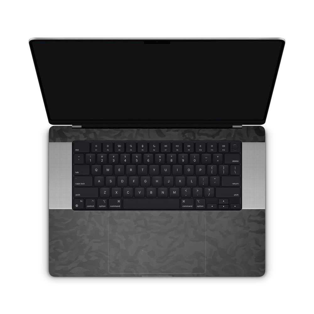 Apple Macbook Professional 16 M1 Professional Interior Black Camo Skin Wrap Cover
