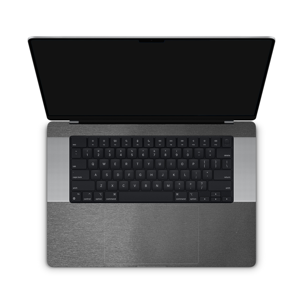 Apple Macbook Professional 16 M1 Professional Interior Brushed Black Skin Wrap Cover