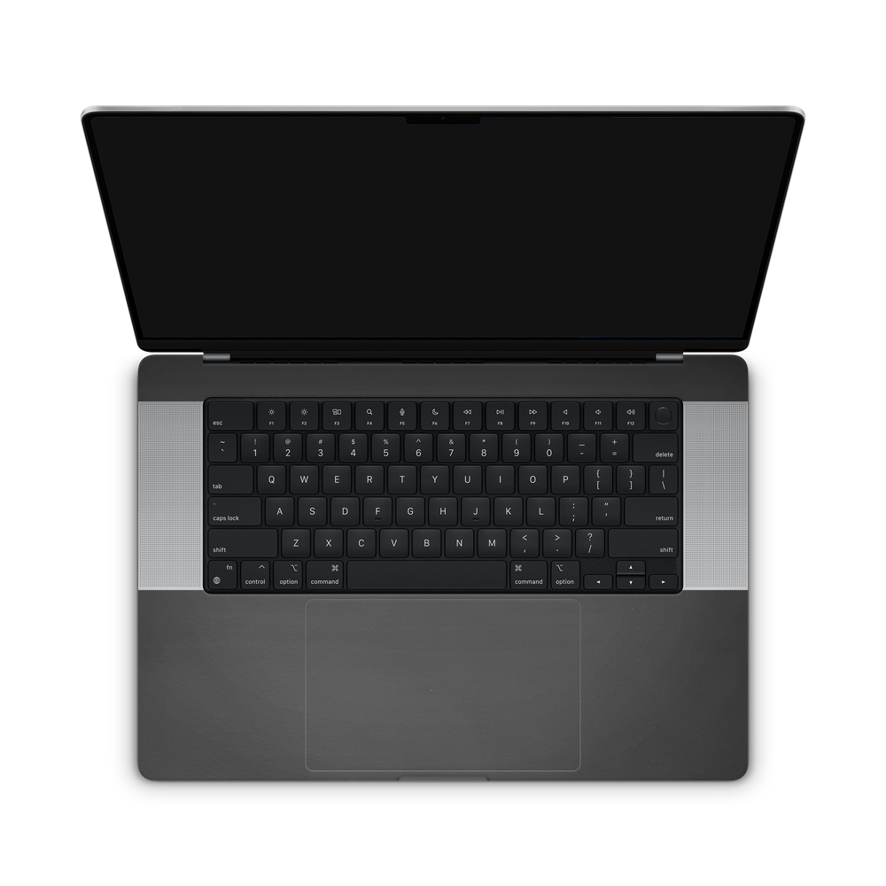 Apple Macbook Professional 16 M1 Professional Interior Matte Black Skin Wrap Cover