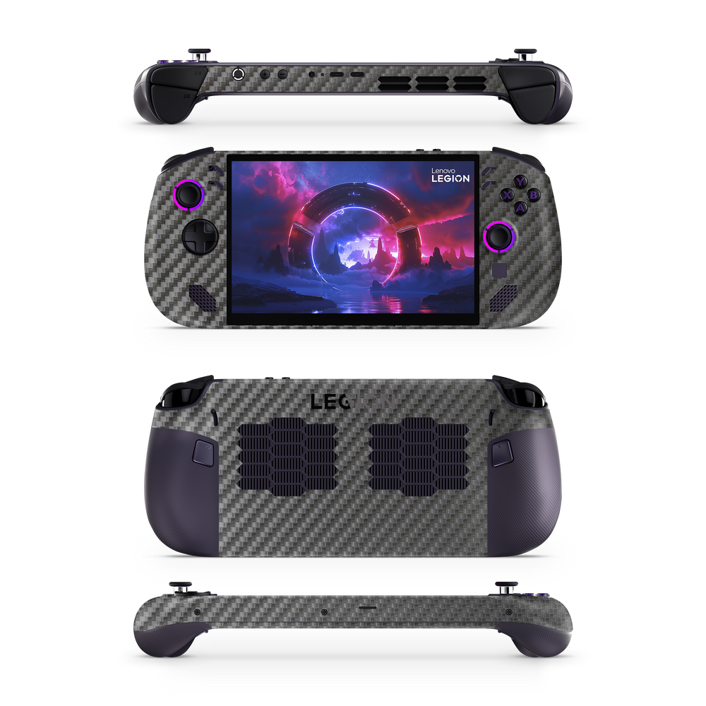 Lenovo Legion Go S Essentials Black Carbon Fiber Skin Wrap Cover