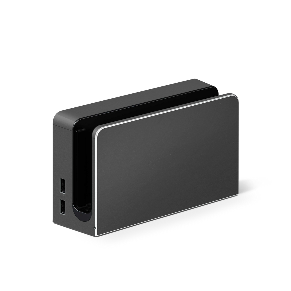 Nintendo Switch Oled Dock Professional Matte Black Skin Wrap Cover
