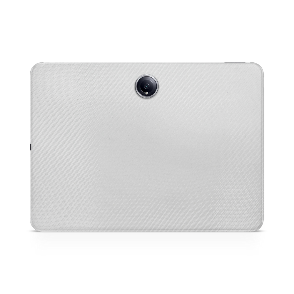 Oneplus Pad 2 White Carbon Fiber Skin Wrap Cover