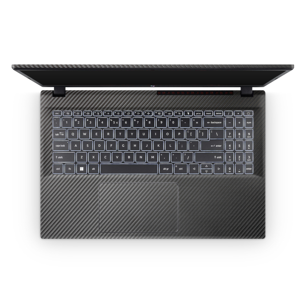 Acer Nitro V 2024 Professional Interior Black Carbon Fiber Skin Wrap Cover