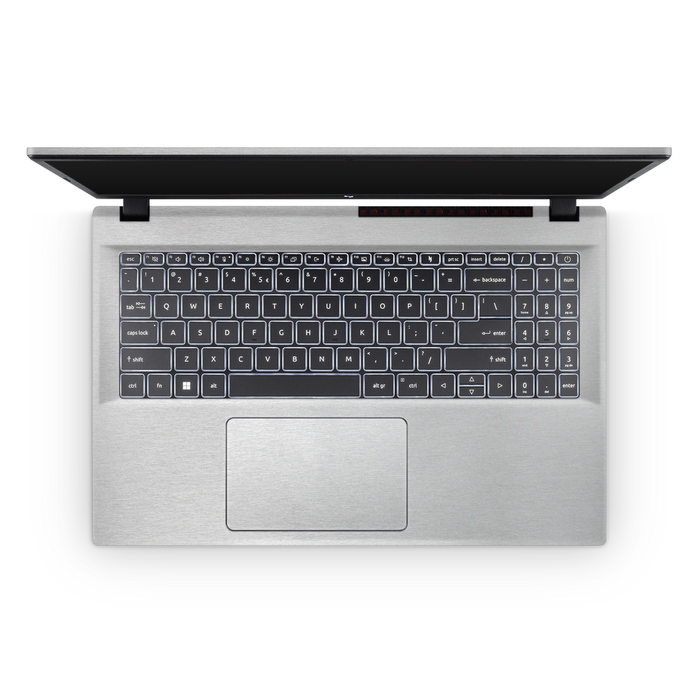 Acer Nitro V 2024 Professional Interior Brushed Aluminum Skin Wrap Cover