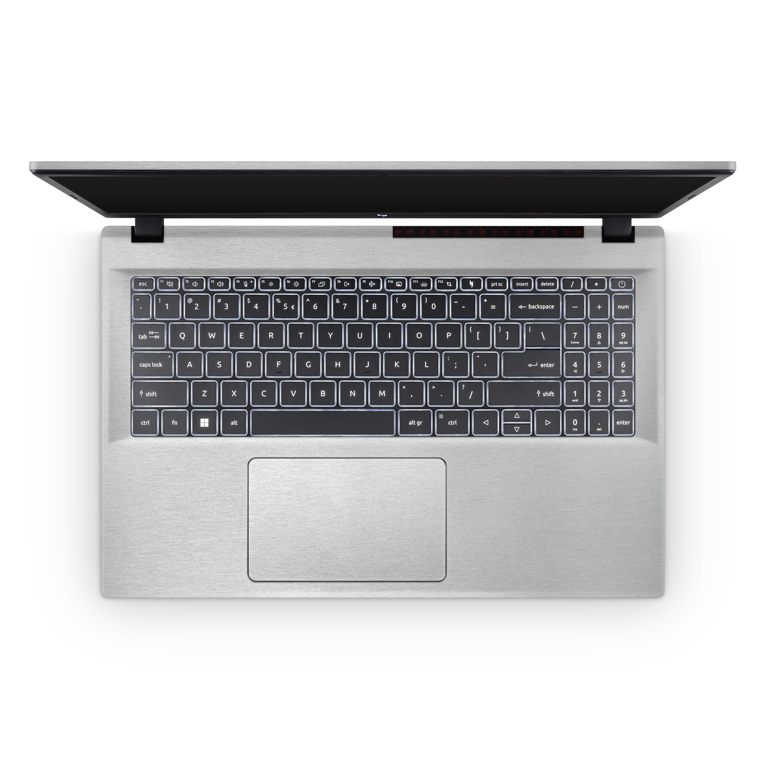 Acer Nitro V 2024 Professional Interior Brushed Aluminum Skin Wrap Cover