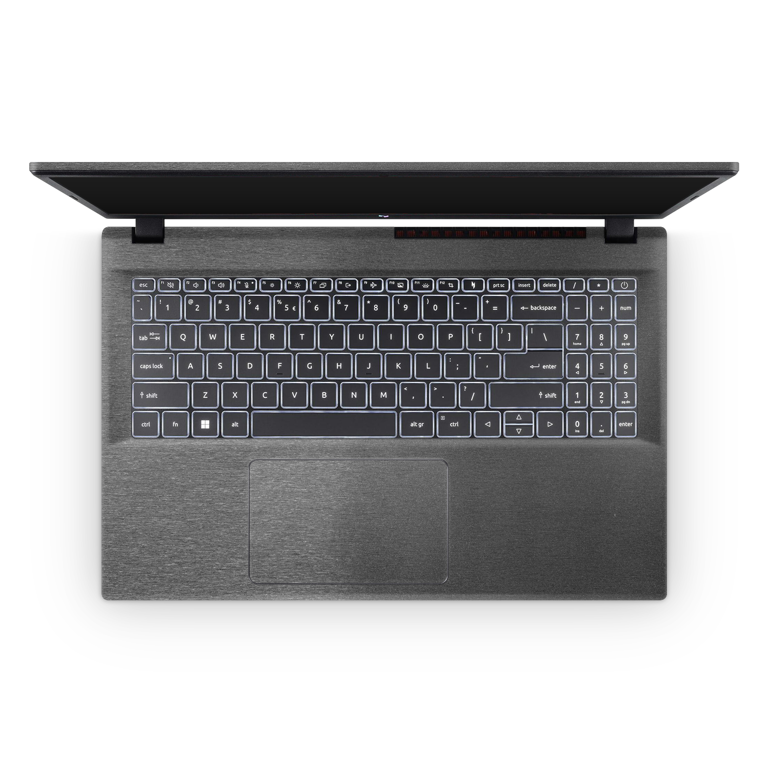 Acer Nitro V 2024 Professional Interior Brushed Black Skin Wrap Cover