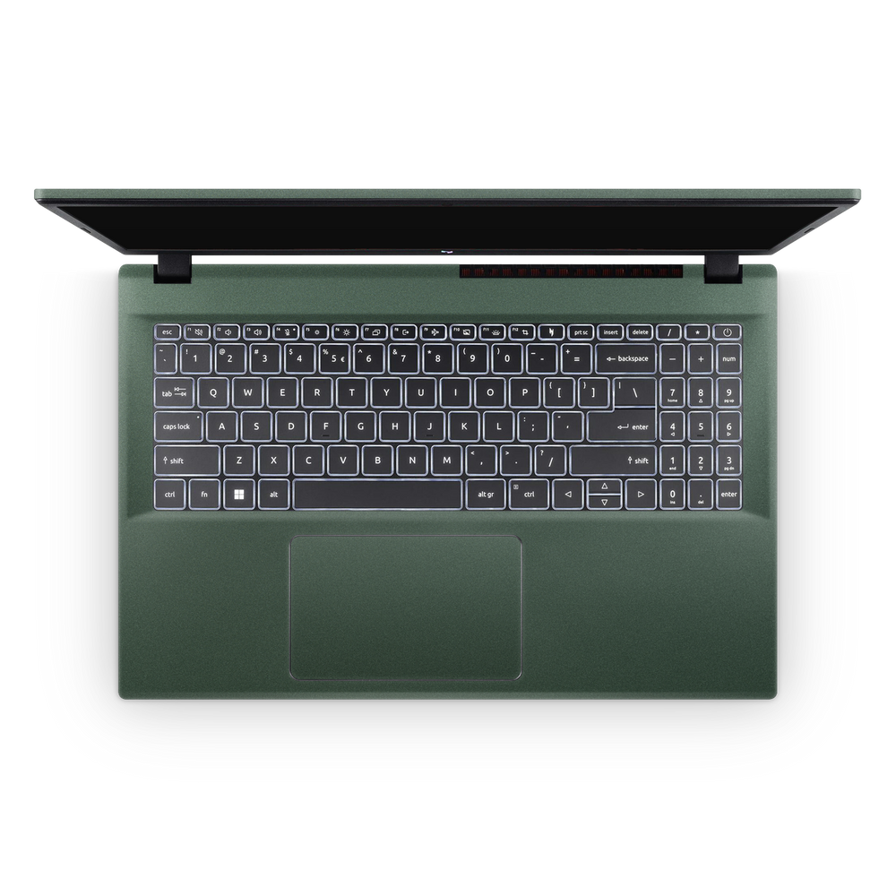 Acer Nitro V 2024 Professional Interior Matte Green Metallic Skin Wrap Cover