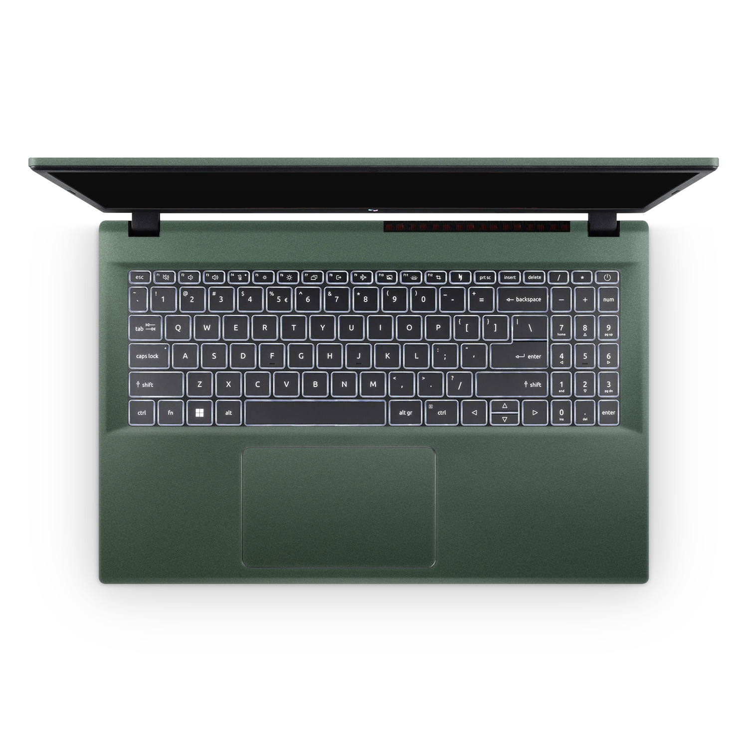 Acer Nitro V 2024 Professional Interior Matte Green Metallic Skin Wrap Cover