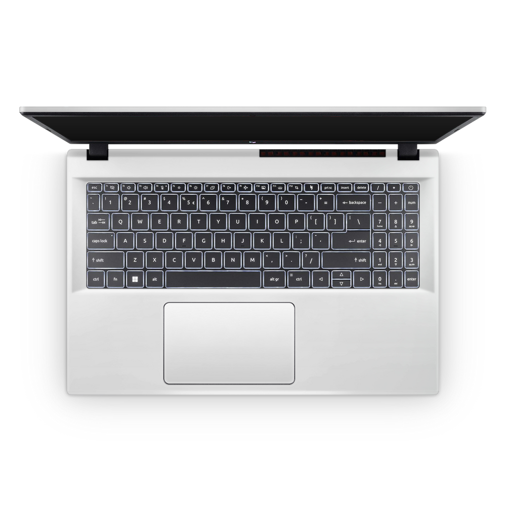 Acer Nitro V 2024 Professional Interior Satin White Skin Wrap Cover