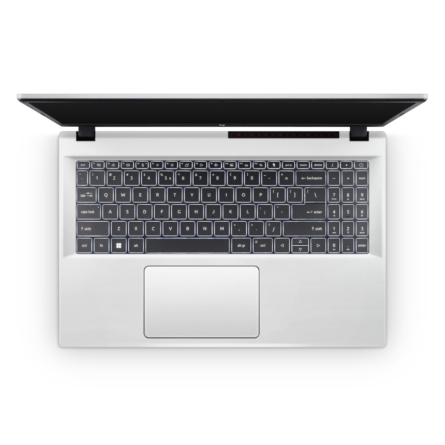 Acer Nitro V 2024 Professional Interior Satin White Skin Wrap Cover