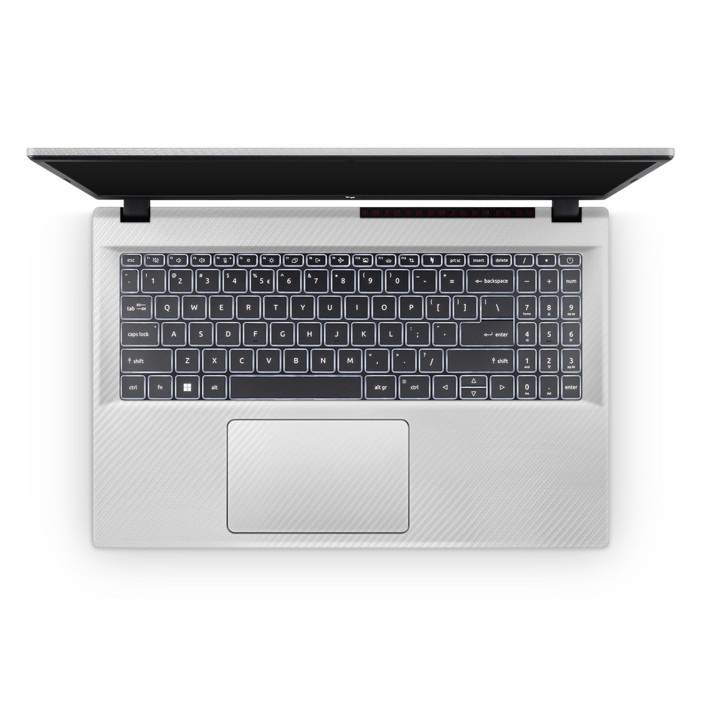 Acer Nitro V 2024 Professional Interior White Carbon Fiber Skin Wrap Cover