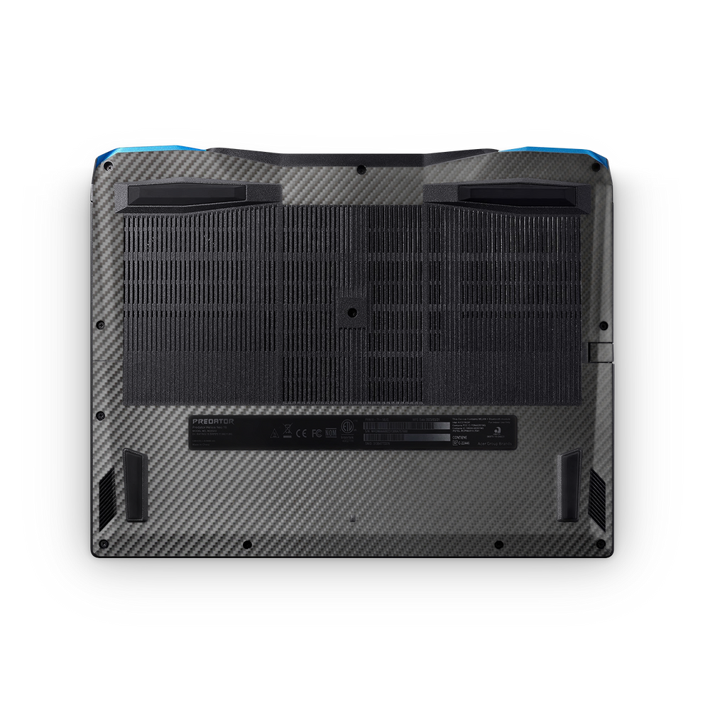 Acer Predator Helios Neo 16 2023 Professional Bottom Black Carbon Fiber Skin Wrap Cover