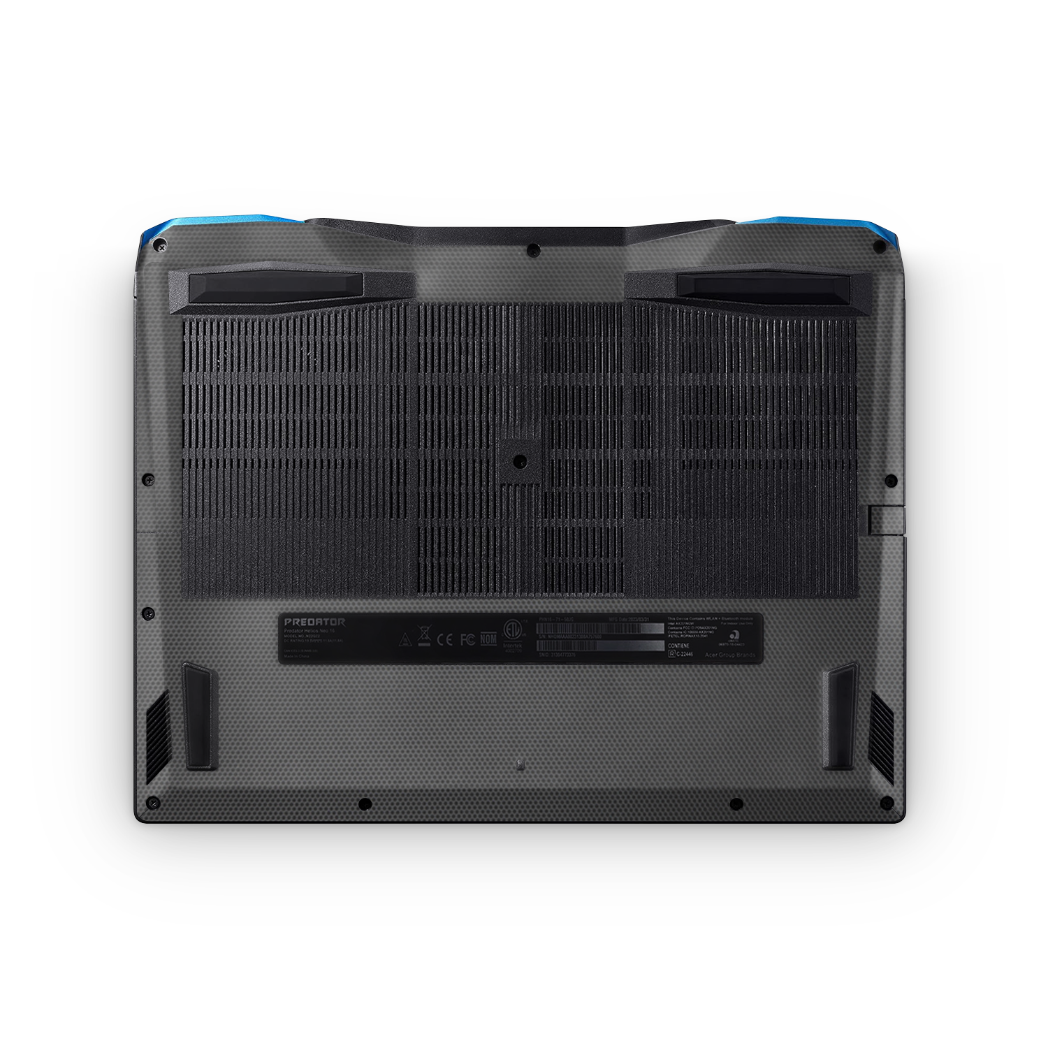 Acer Predator Helios Neo 16 2023 Professional Bottom Black Matrix Skin Wrap Cover