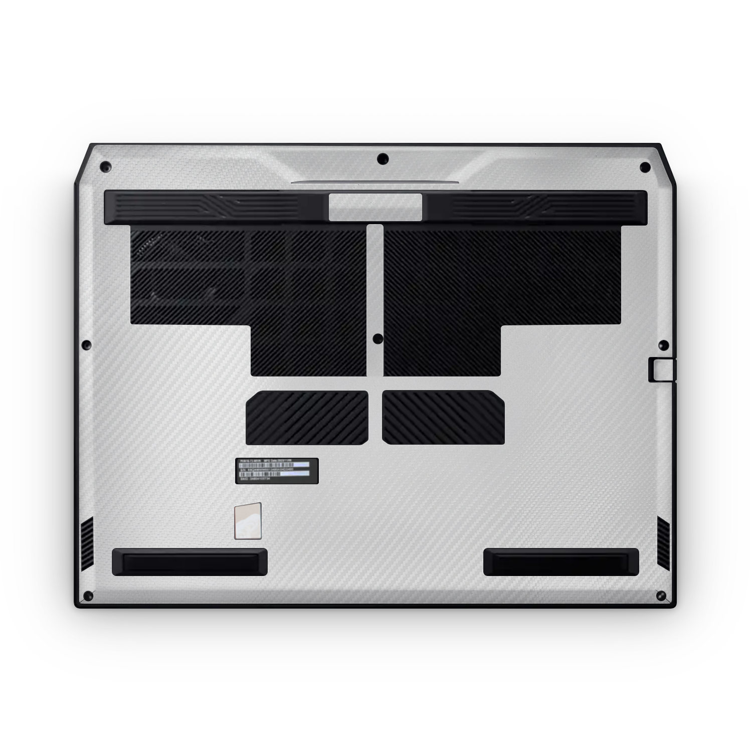 Acer Predator Helios Neo 16 2024 Professional Bottom White Carbon Fiber Skin Wrap Cover