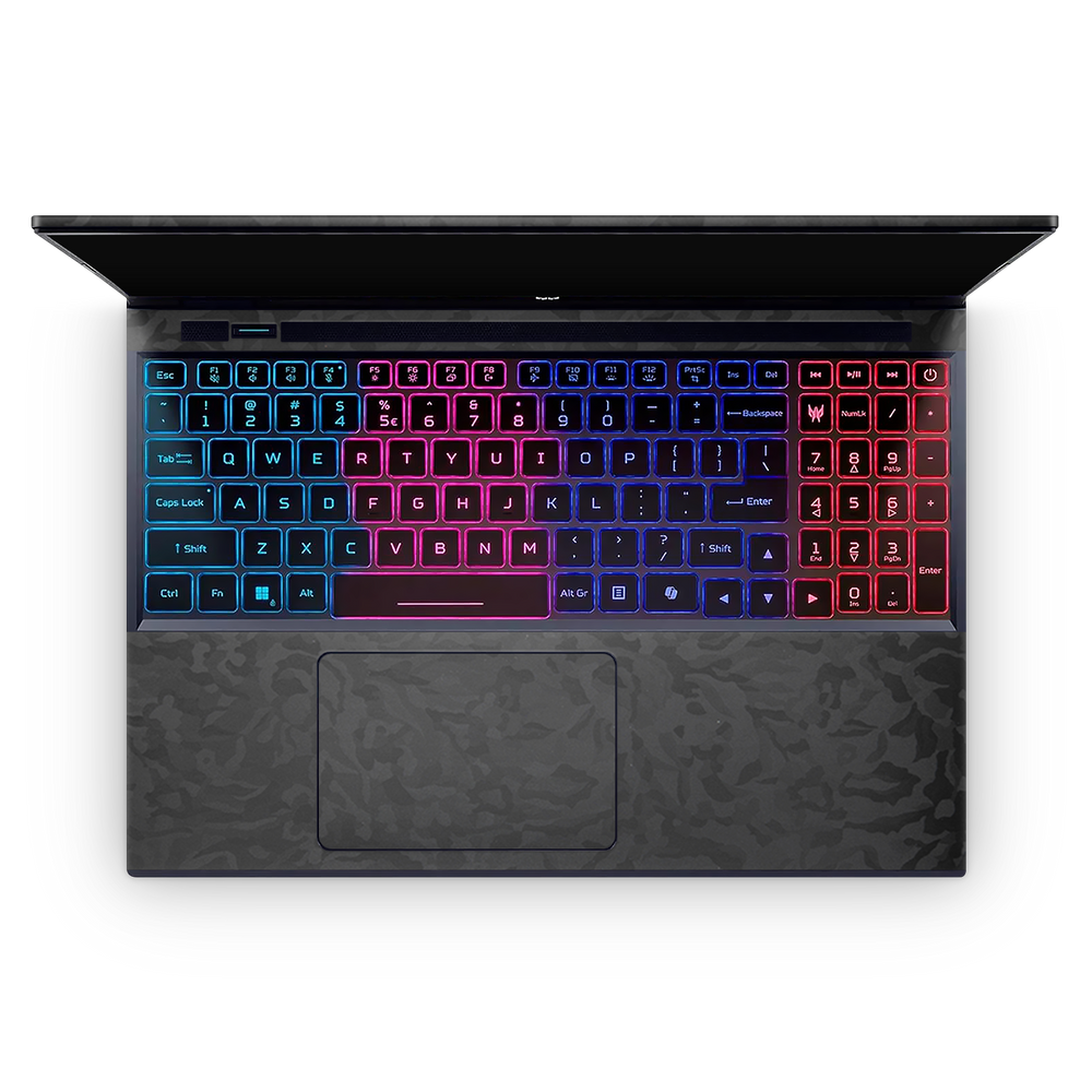 Acer Predator Helios Neo 16 2024 Professional Interior Black Camo Skin Wrap Cover