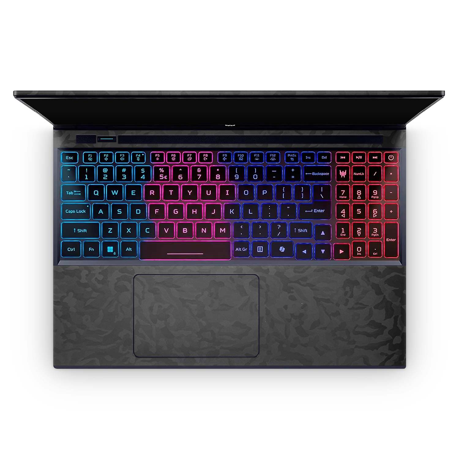 Acer Predator Helios Neo 16 2024 Professional Interior Black Camo Skin Wrap Cover