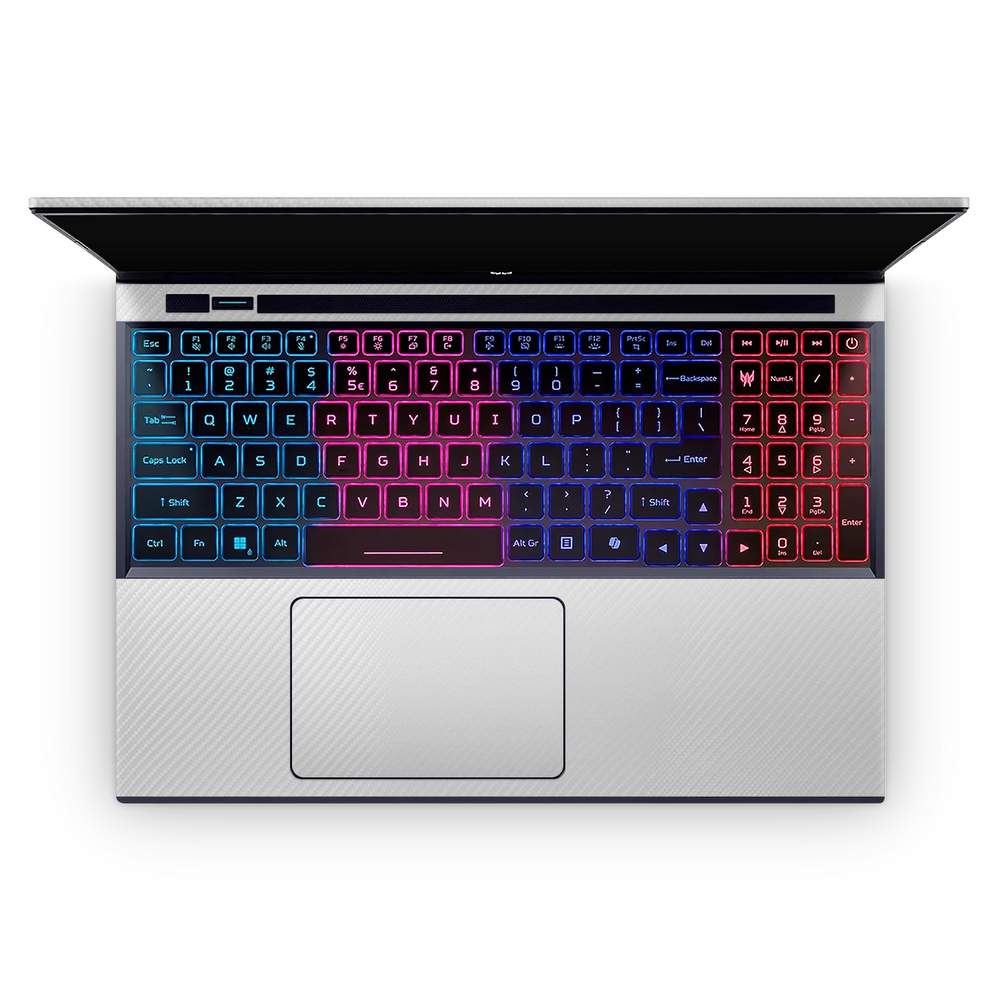 Acer Predator Helios Neo 16 2024 Professional Interior White Carbon Fiber Skin Wrap Cover