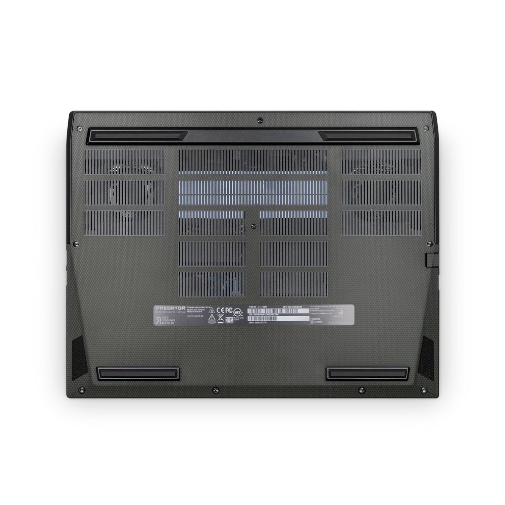 Acer Predator Helios Neo 16S 2025 Premium Bottom Black Matrix Skin Wrap Cover