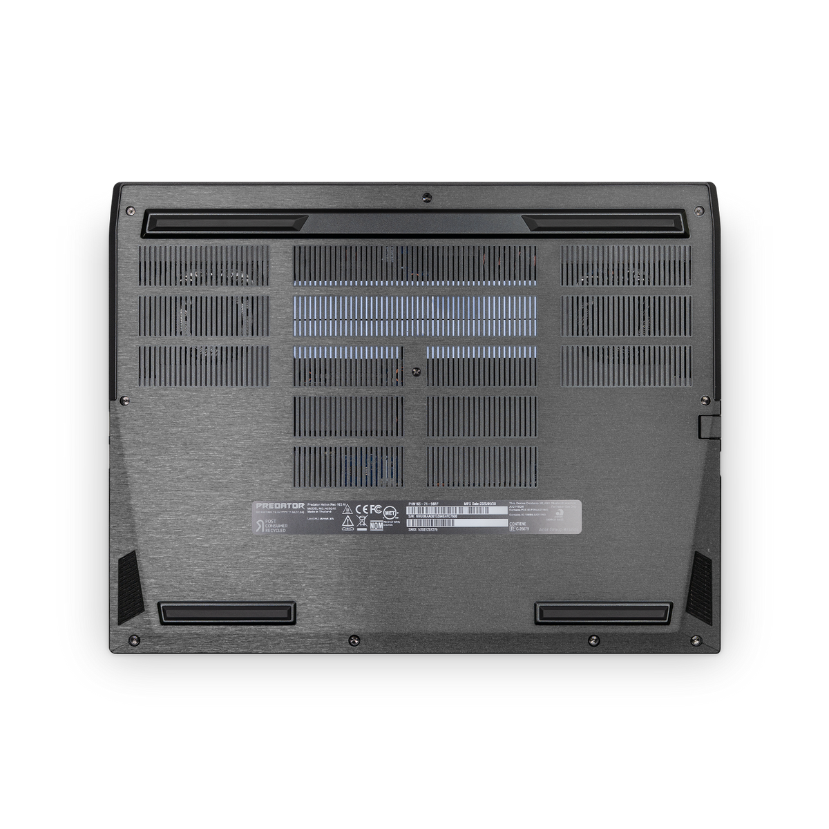 Acer Predator Helios Neo 16S 2025 Premium Bottom Brushed Black Skin Wrap Cover