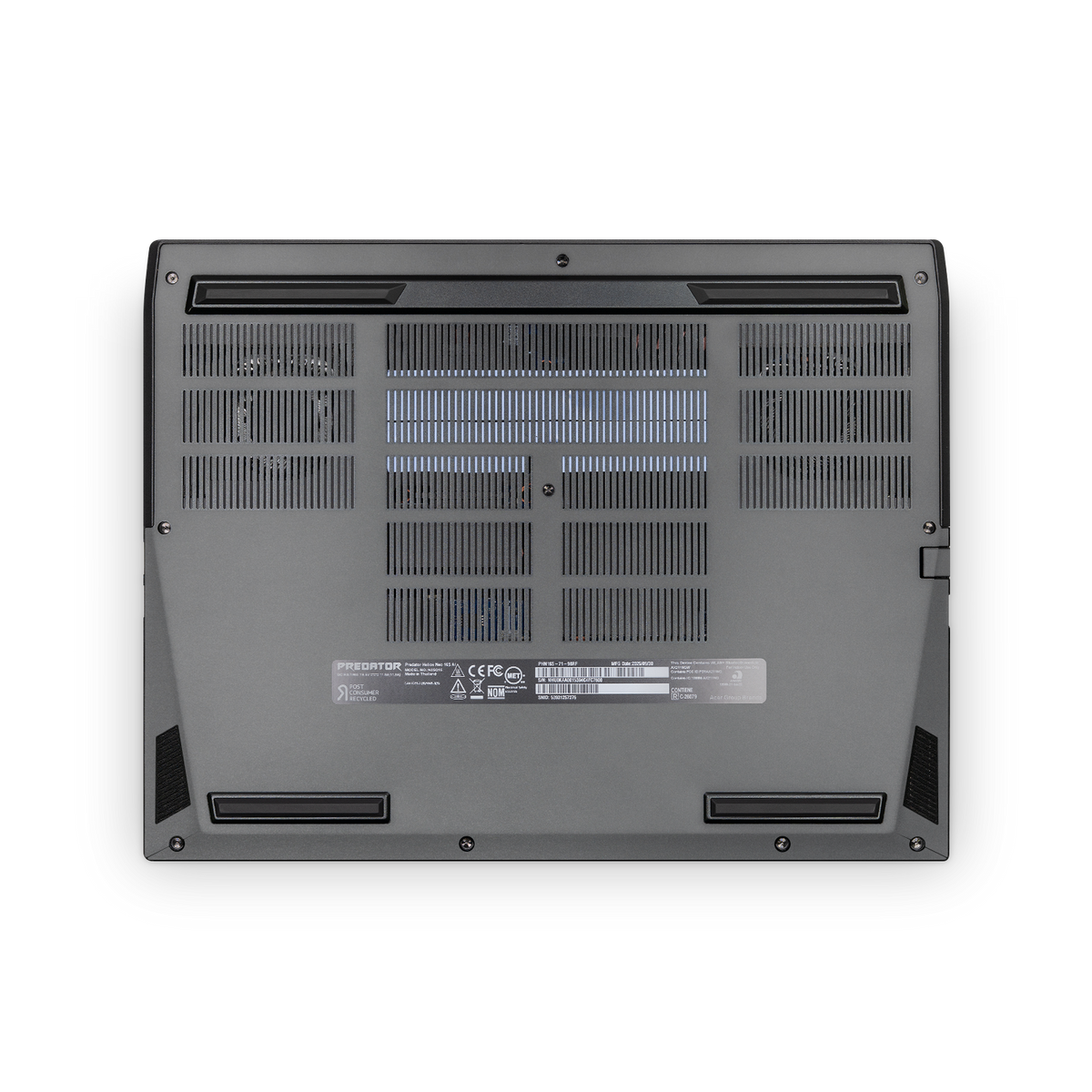 Acer Predator Helios Neo 16S 2025 Premium Bottom Charcoal Grey Skin Wrap Cover