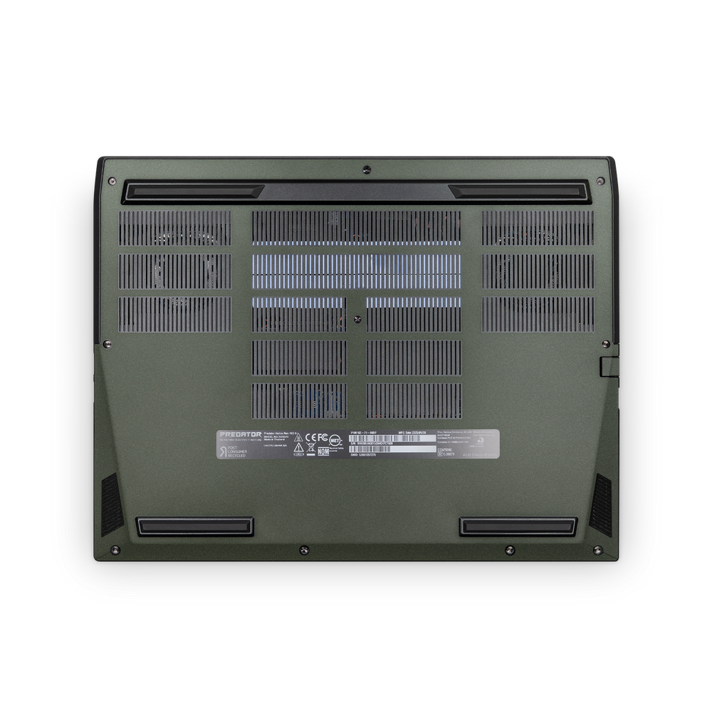 Acer Predator Helios Neo 16S 2025 Premium Bottom Matte Green Metallic Skin Wrap Cover