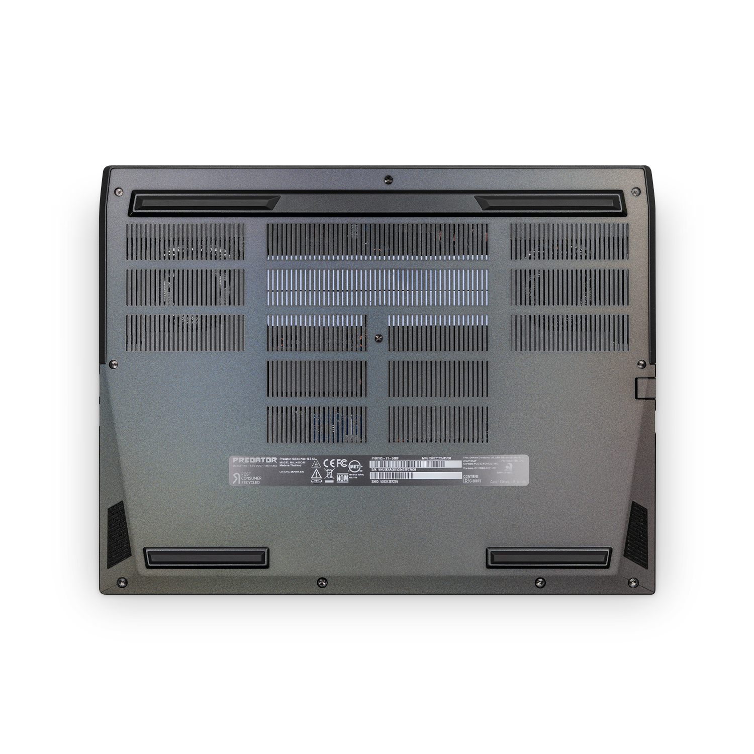 Acer Predator Helios Neo 16S 2025 Professional Bottom Prism Skin Wrap Cover