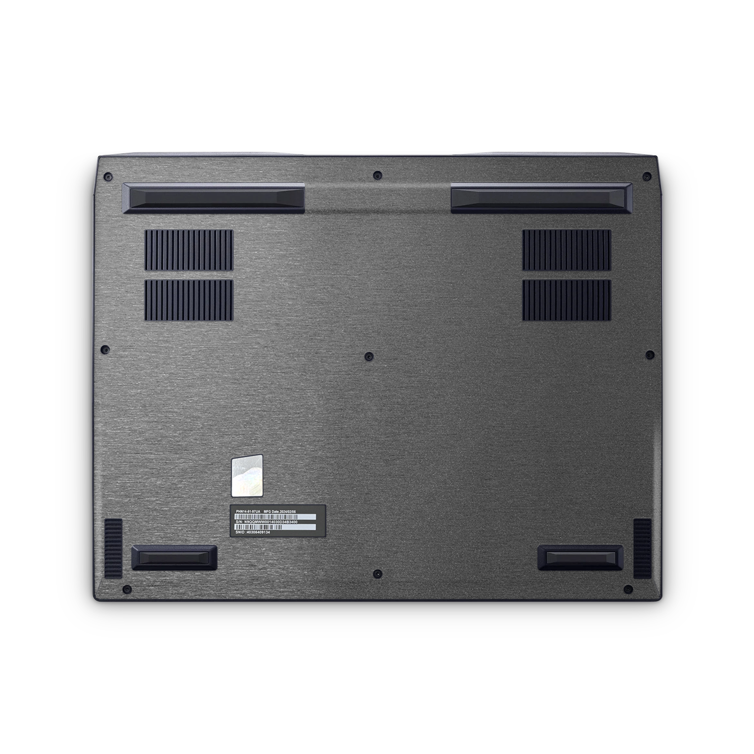 Acer Predator Neo 14 2024 Professional Bottom Brushed Black Skin Wrap Cover