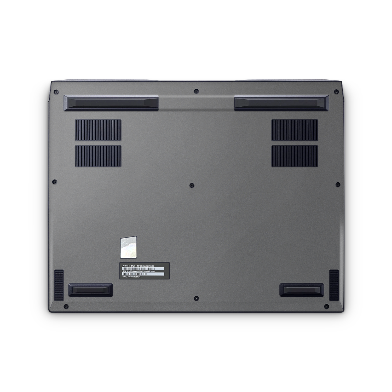 Acer Predator Neo 14 2024 Professional Bottom Charcoal Grey Skin Wrap Cover