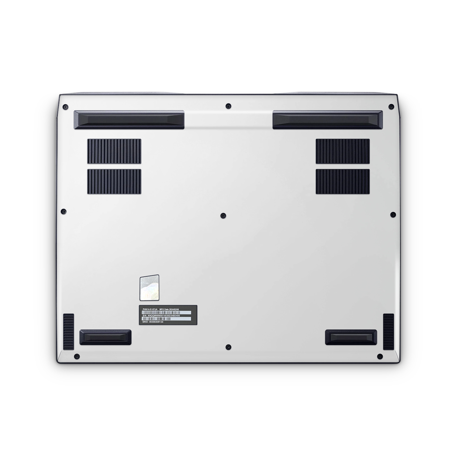 Acer Predator Neo 14 2024 Professional Bottom Satin White Skin Wrap Cover
