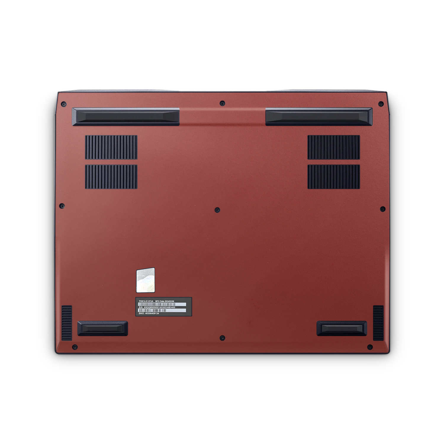 Acer Predator Helios Neo 14 2024 Professional Bottom Vampire Red Skin Wrap Cover