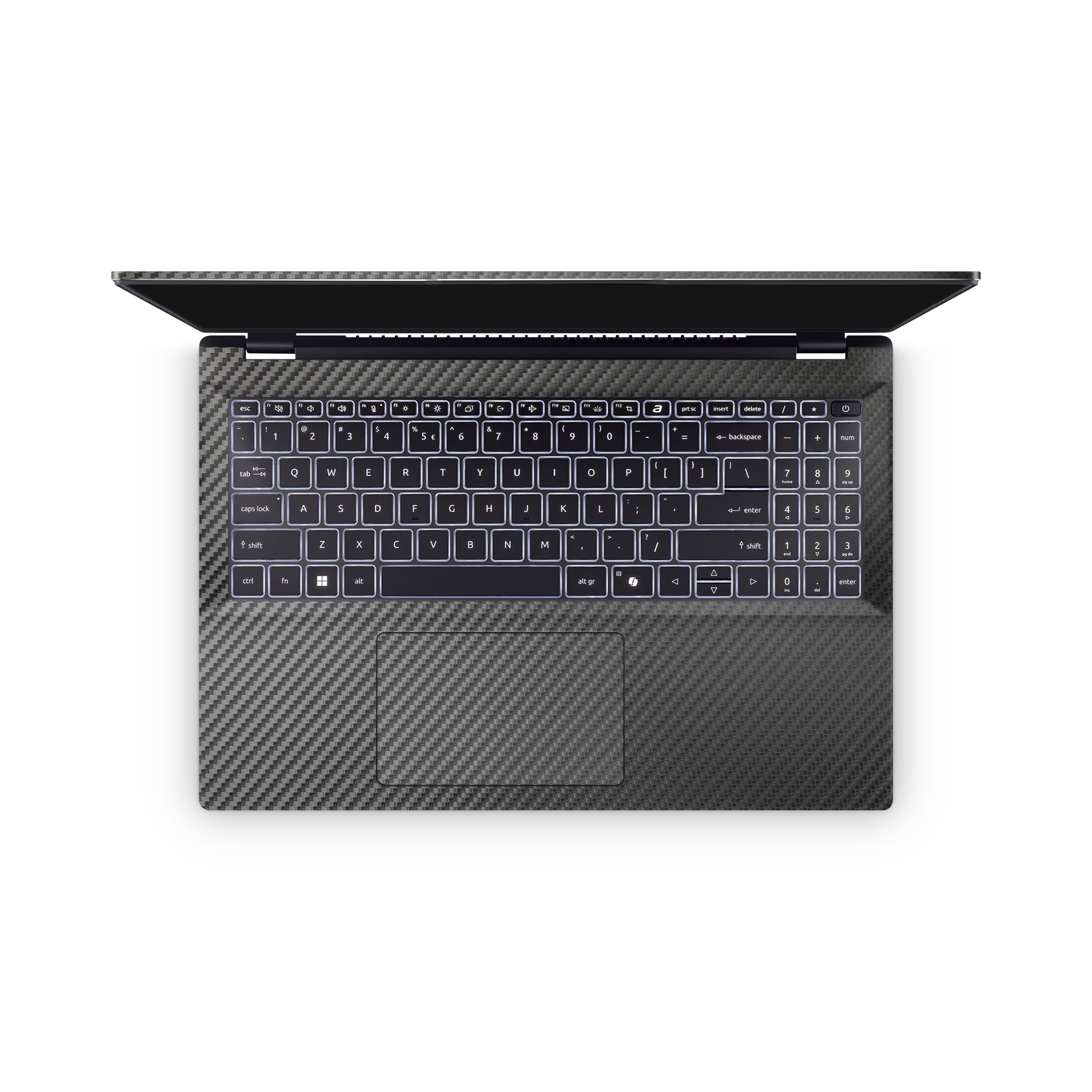 Acer Swift 16 Ai 2025 Professional Interior Black Carbon Fiber Skin Wrap Cover