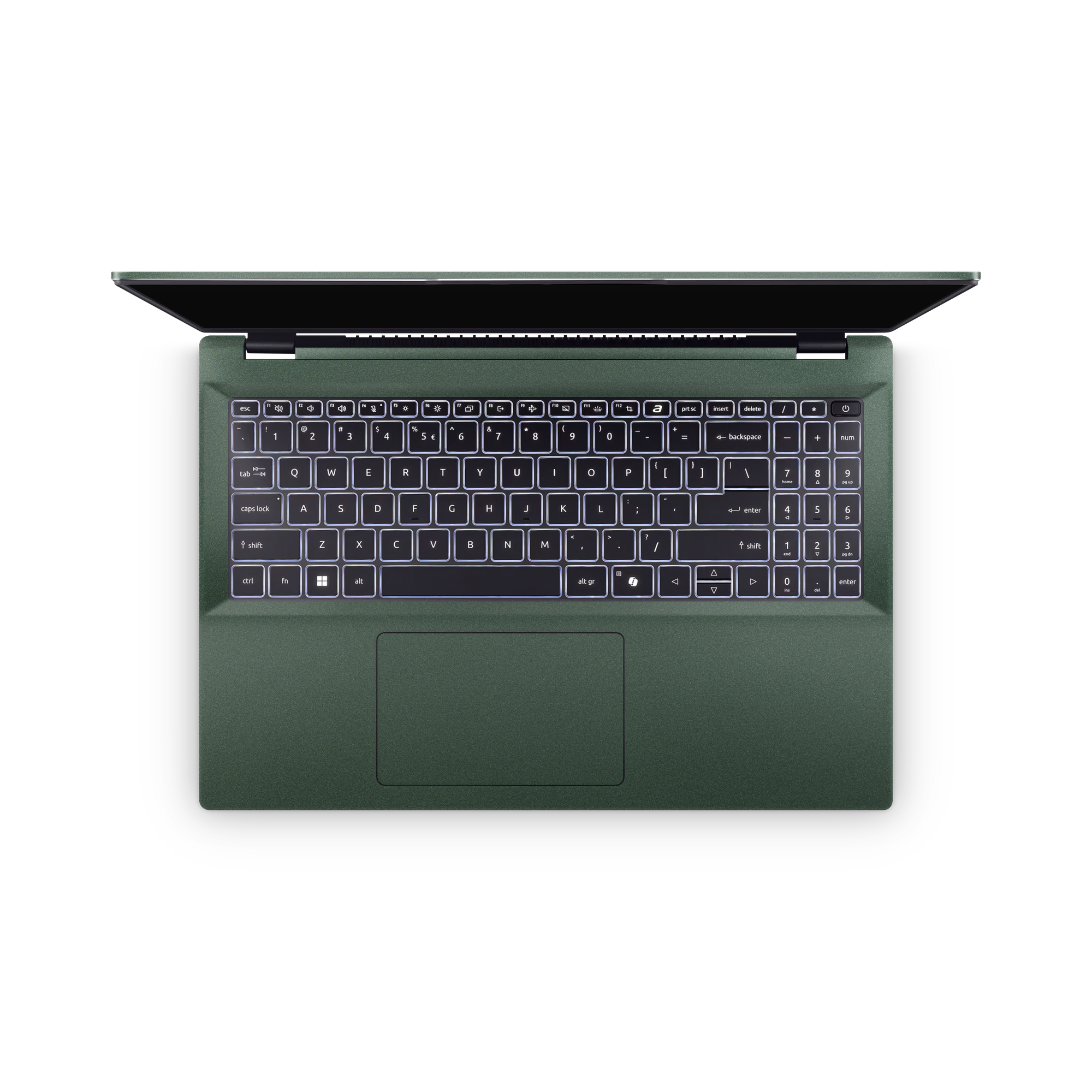 Acer Swift 16 AI 2025 Professional Interior Matte Green Metallic Skin Wrap Cover