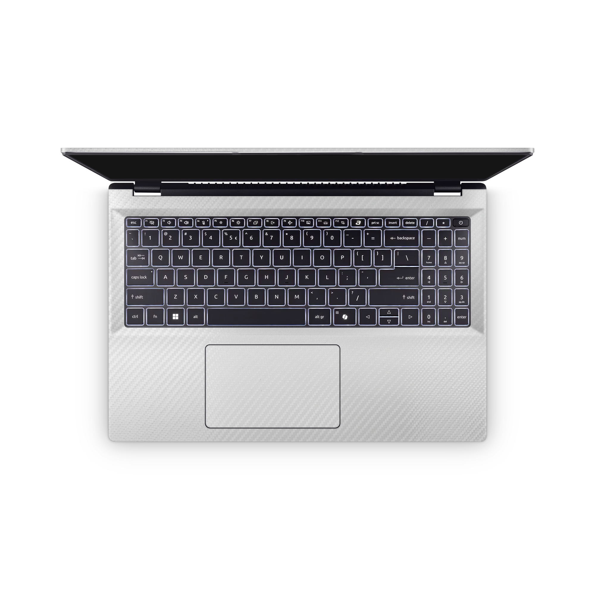 Acer Swift 16 Ai 2025 Professional Interior White Carbon Fiber Skin Wrap Cover