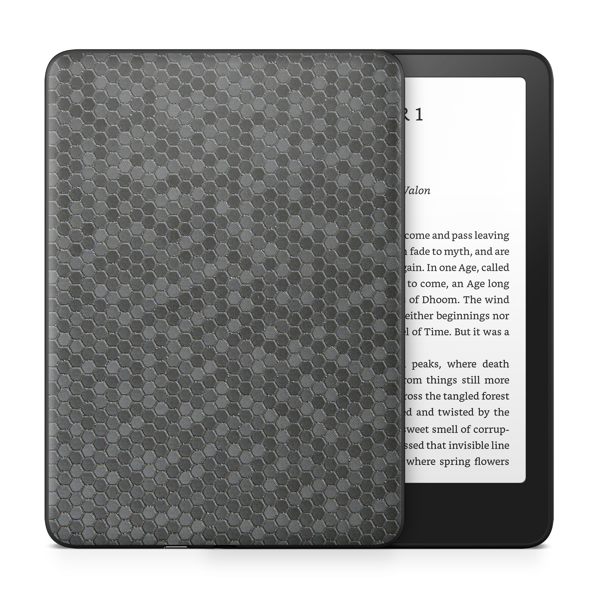 Amazon Kindle 2024 — amazon-kindle-6-2024-ess-black-honeycomb-skin-wrap-cover