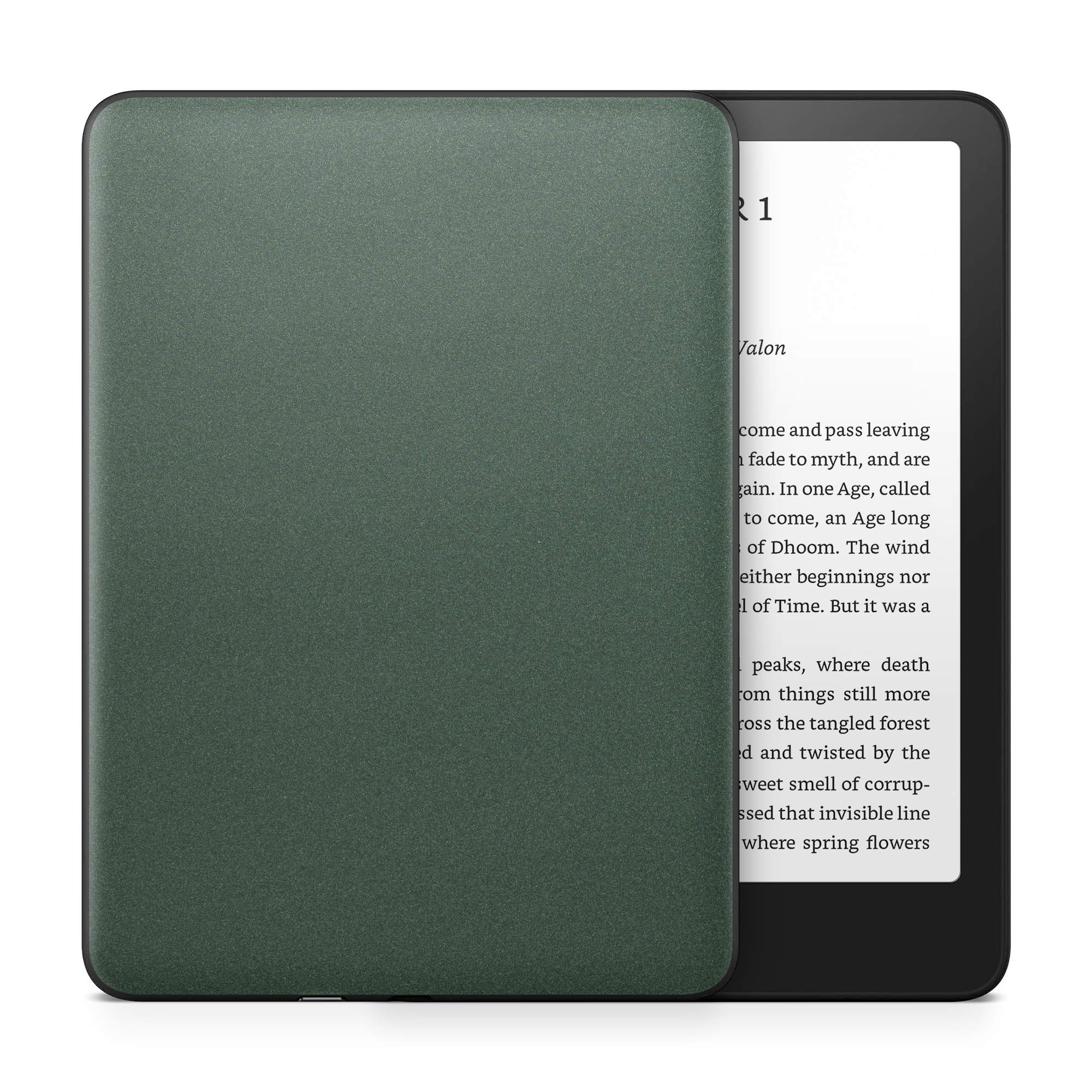 Amazon Kindle 6 11th Gen 2024 Essentials Matte Green Metallic Skin Wrap Cover