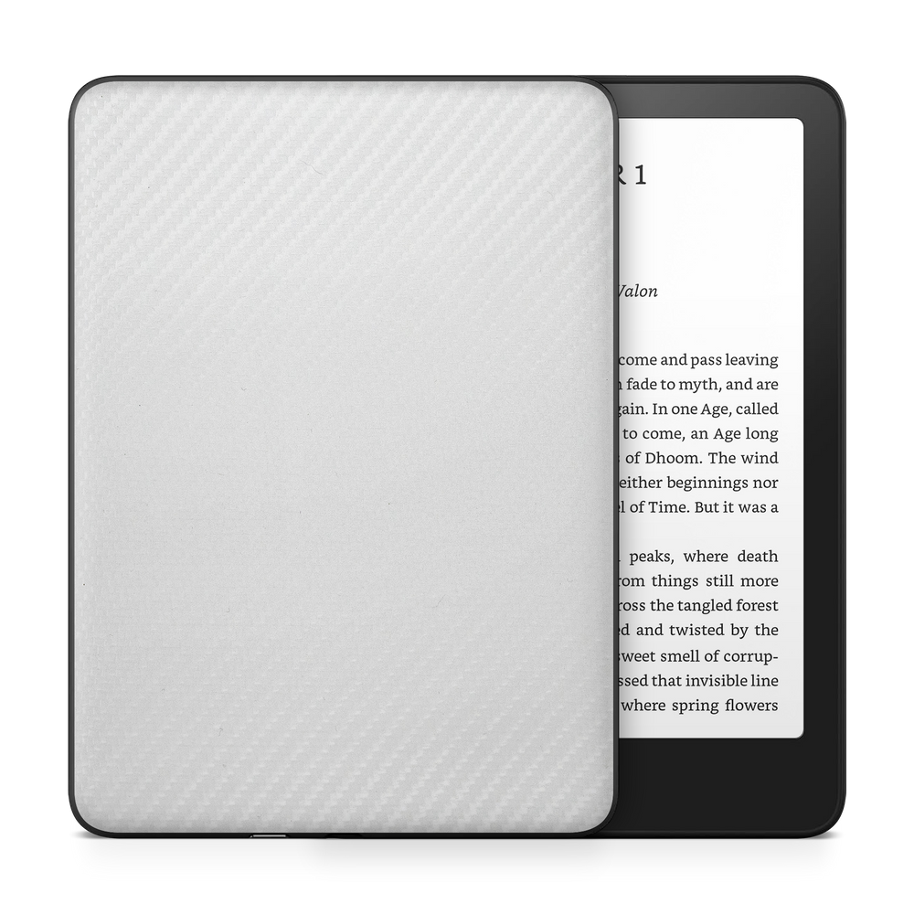 Amazon Kindle 2024 — amazon-kindle-6-2024-ess-white-carbon-fiber-skin-wrap-cover