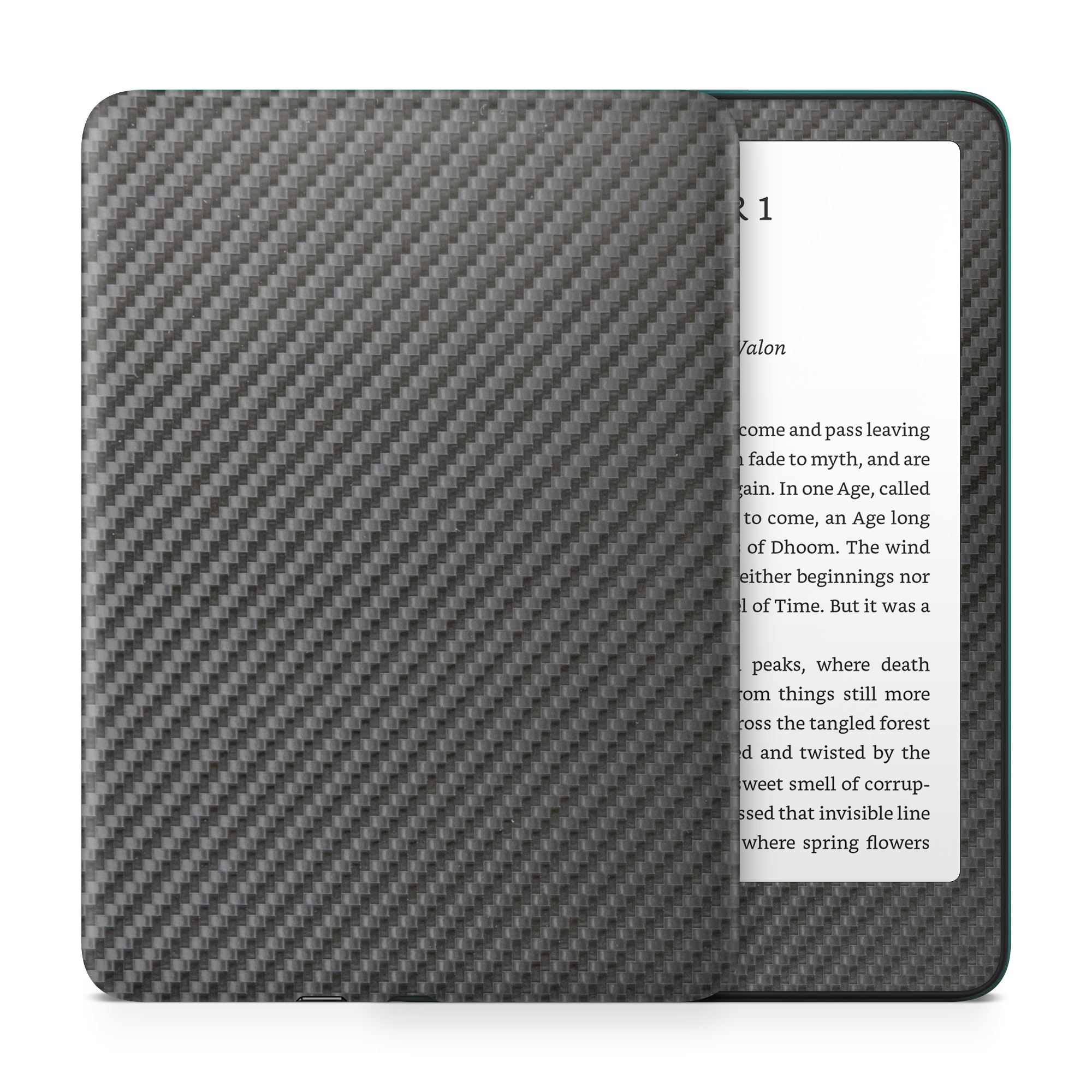 Amazon Kindle 2024 — amazon-kindle-6-2024-pro-black-carbon-fiber-skin-wrap-cover