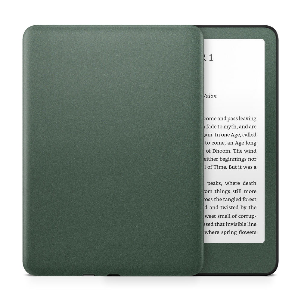 Amazon Kindle 6 11th Gen 2024 Professional Matte Green Metallic Skin Wrap Cover