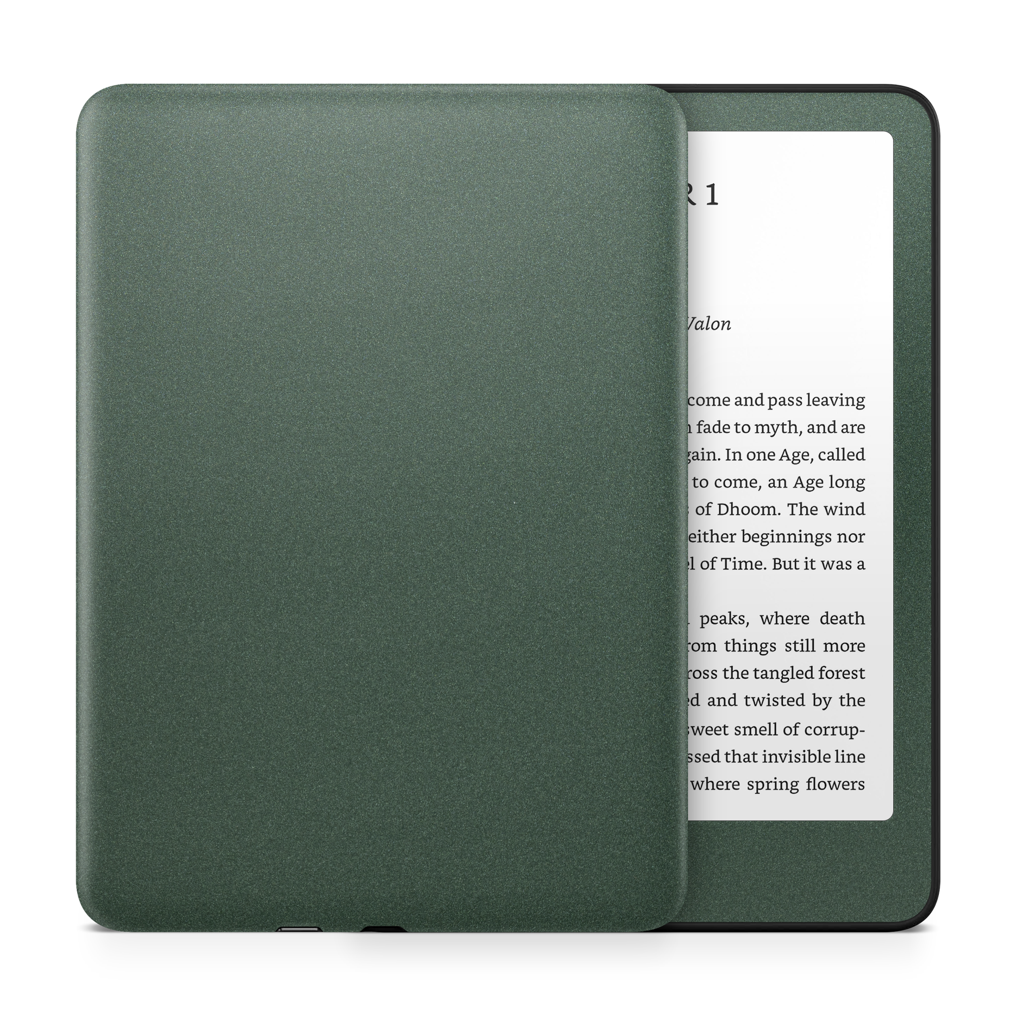 Amazon Kindle 6 11th Gen 2024 Professional Matte Green Metallic Skin Wrap Cover