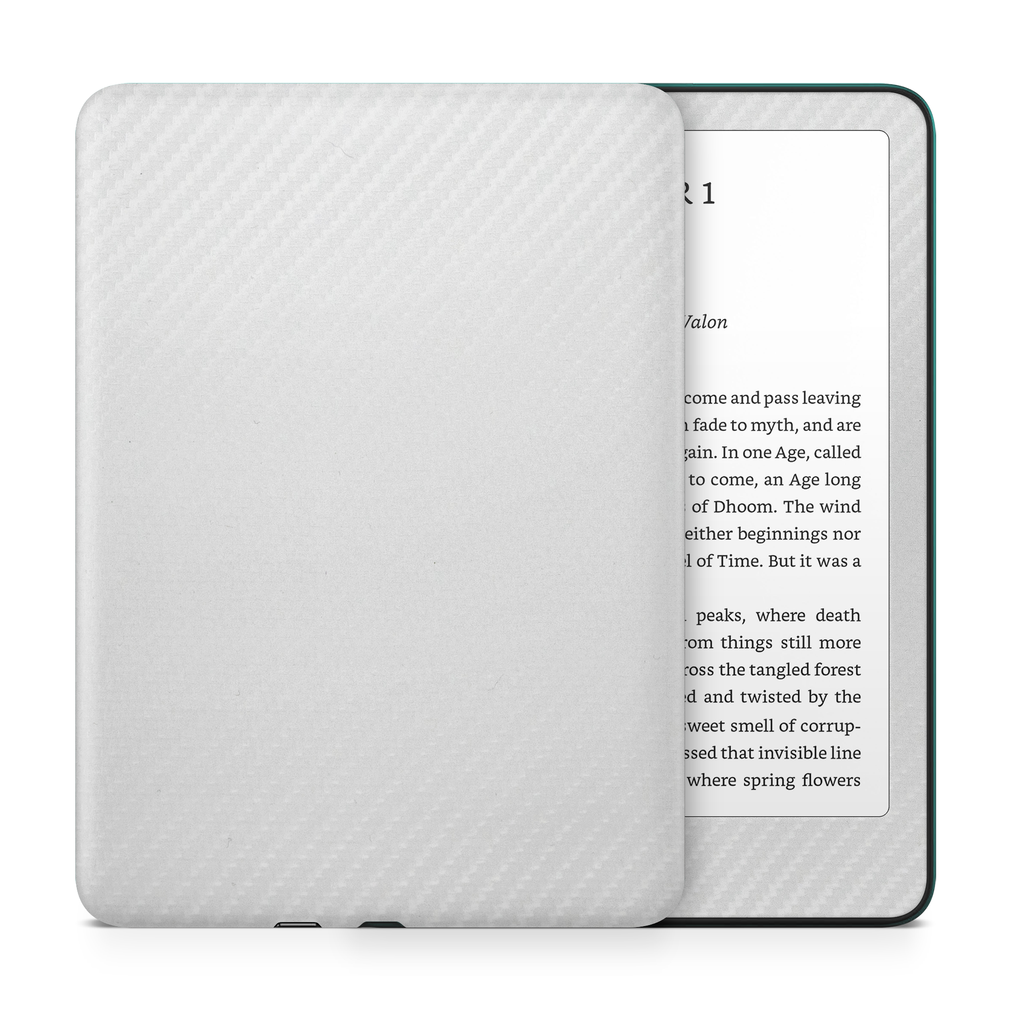 Amazon Kindle 2024 — amazon-kindle-6-2024-pro-white-carbon-fiber-skin-wrap-cover
