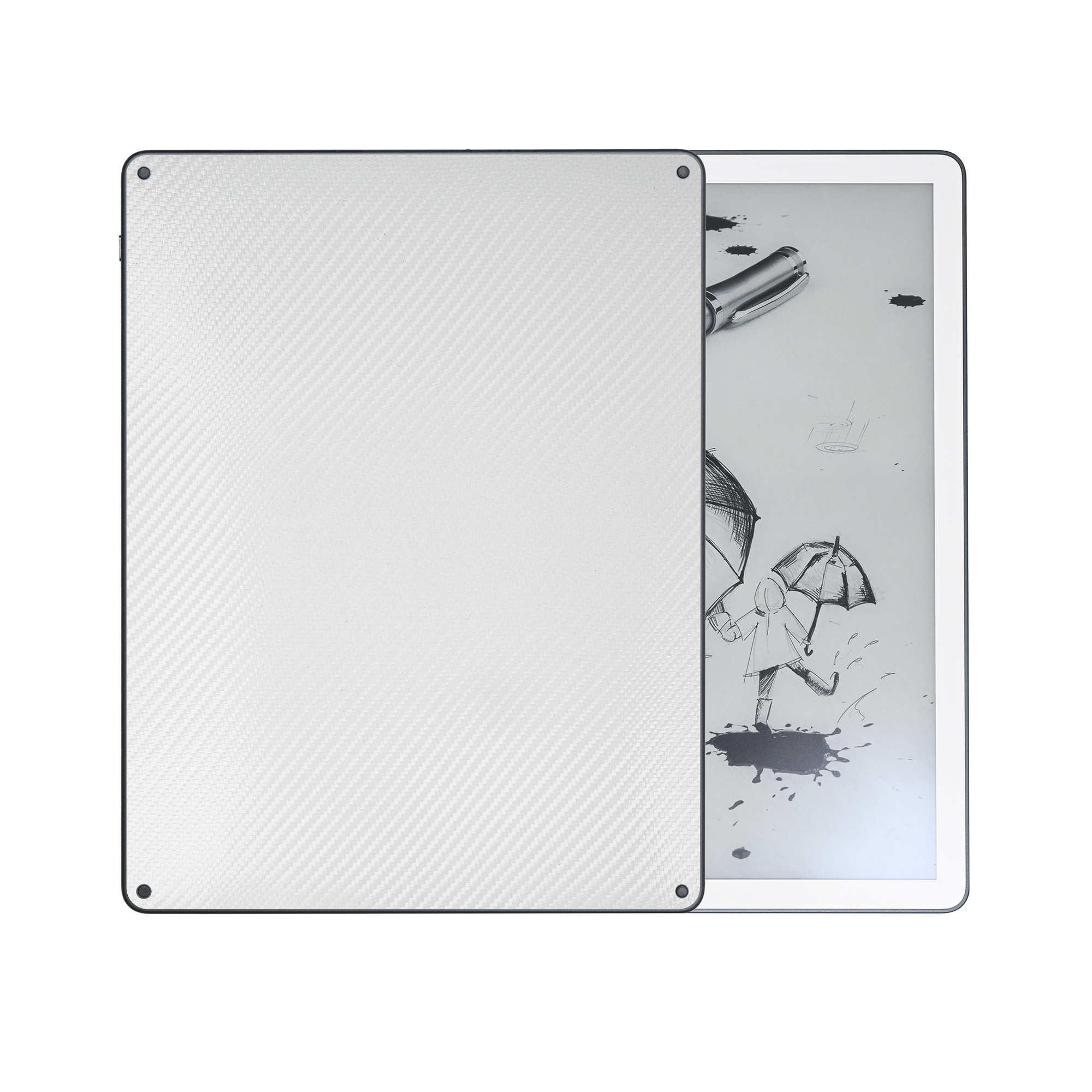 Amazon Kindle Scribe 11 2025 — amazon-kindle-scribe-11-2025-ess-white-carbon-fiber-skin-wrap-cover