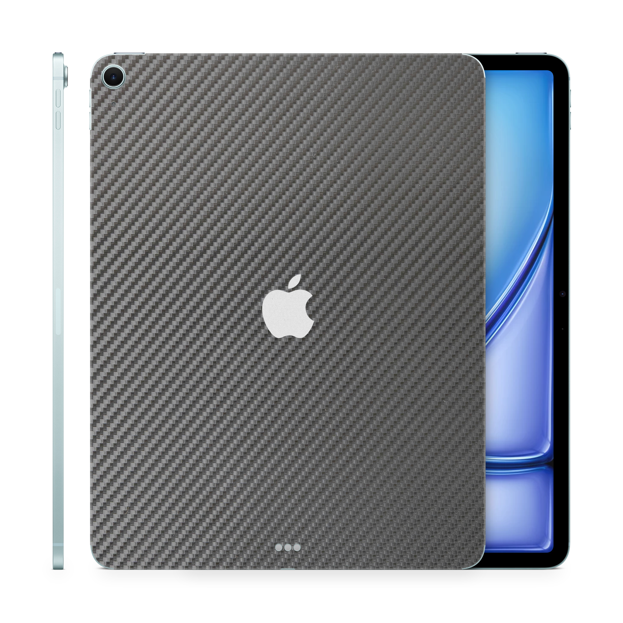 Apple Ipad Air 13 M3 Essentials Black Carbon Fiber Skin Wrap Cover