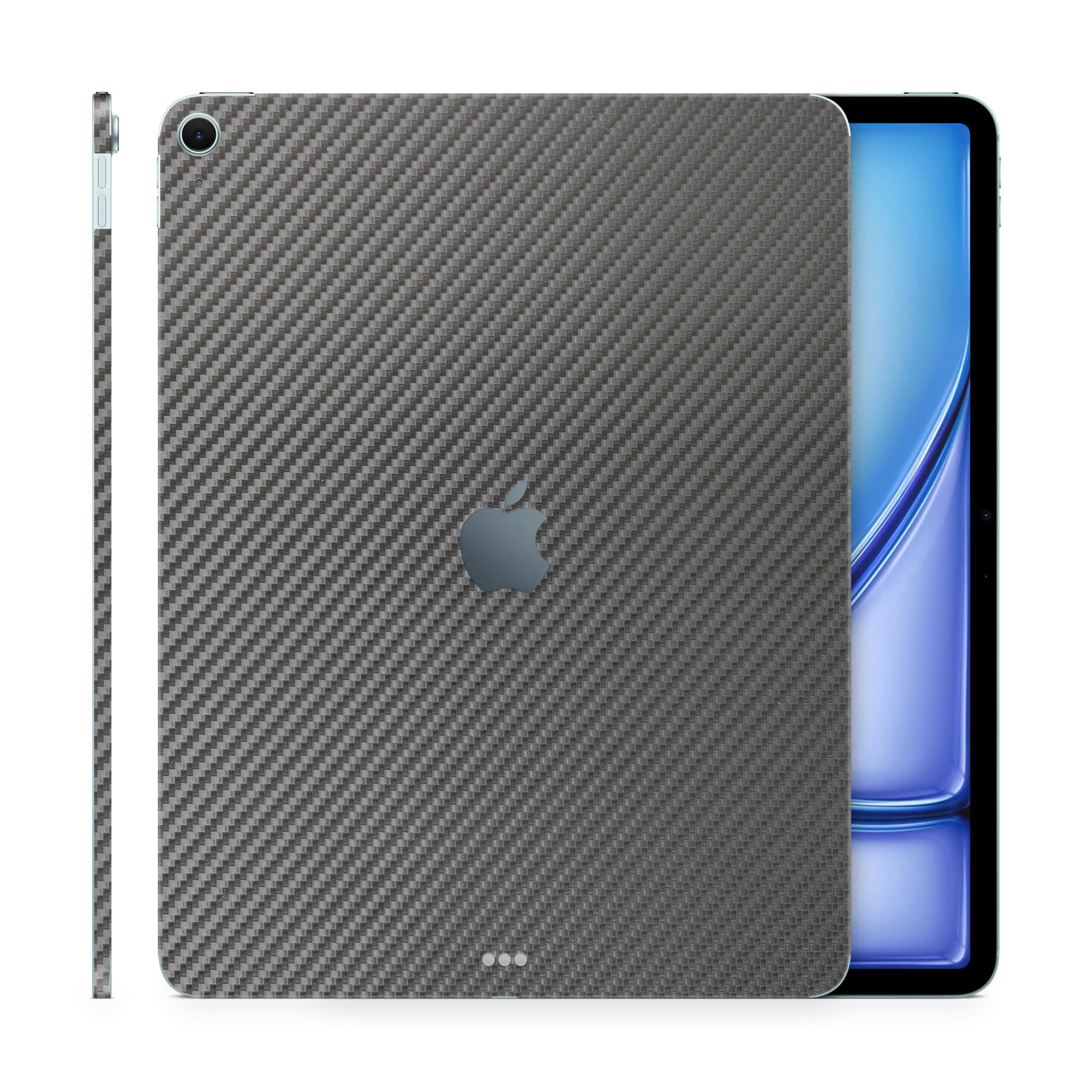 Apple Ipad Air 13 M3 Professional Black Carbon Fiber Skin Wrap Cover