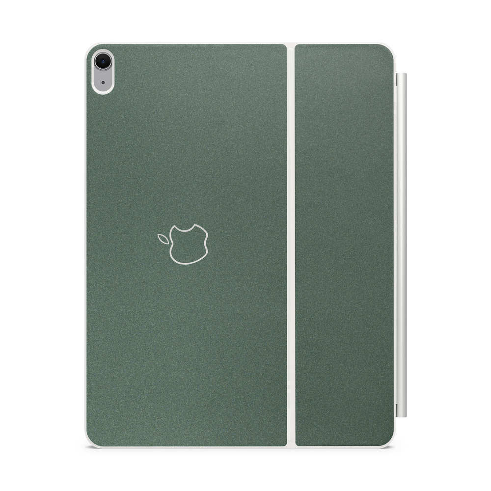 Apple iPad Air 13 Magic Keyboard 2024 Professional Back Matte Green Metallic Skin Wrap Cover